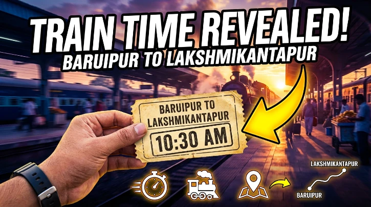 Baruipur To Lakshmikantapur Train Time